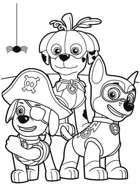 dibujos paw patrol para colorear|More.